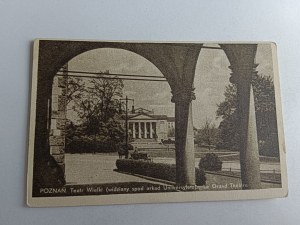 POSTCARD POZNAŃ GRAND THEATER, UNIVERSITY, ARCADES