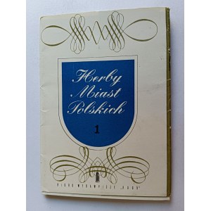 ZESTAW 9 POCZTÓWEK HERBY MIAST POLSKICH, PRL, LUBLIN, BIAŁYSTOK, KATOWICE, KRAKÓW, KOSZALIN, BYDGOSZCZ, GDAŃSK, KIELCE