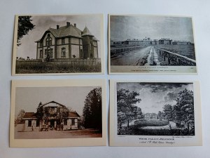 SET OF 9 REPRODUCTIONS OF POSTCARDS, REPRINTS PRUSZKÓW IN OLD PHOTOGRAPHY, SECOND SERIES, RAILROAD STREET, HORSES