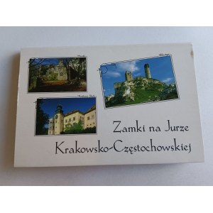 ZESTAW 16 OPISANYCH ROZKŁADANYCH KART ZAMKI NA JURZE KRAKOWSKO-CZĘSTOCHOWSKIEJ, BĘDZIN, BOBOLICE, BYDLIN, KORZKIEW, LIPOWIEC, MIRÓW, MORSKO, OGRODZIENIEC, OJCÓW, OLSZTYN, RABSZTYN, PIESKOWA SKAŁA, SIEWIERZ, SMOLEŃ, TENCZYN, TYNIEC
