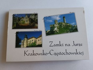SET OF 16 INSCRIBED FOLDING CARDS CASTLES IN KRAKOWSKO-CZĘSTOCHOWSKA JURA, BĘDZIN, BOBOLICE, BYDLIN, KORZKIEW, LIPOWIEC, MIRÓW, MORSKO, OGRODZIENIEC, OJCÓW, OLSZTYN, RABSZTYN, PIESKOWA SKAŁA, SIEWIERZ, SMOLEŃ, TENCZYN, TYNIEC