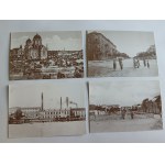 ZESTAW 16 REPRODUKCJI POCZTÓWEK, REPRINTÓW TOMASZÓW MAZOWIECKI W STAREJ WIDOKÓWCE, NIEBIESKIE ŹRÓDŁA, KOŚCIÓŁ ŚW WACŁAWA, PLAC KOŚCIUSZKI, FABRYKA FURSTENWALDA