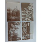 ZESTAW 16 REPRODUKCJI POCZTÓWEK, REPRINTÓW TOMASZÓW MAZOWIECKI W STAREJ WIDOKÓWCE, NIEBIESKIE ŹRÓDŁA, KOŚCIÓŁ ŚW WACŁAWA, PLAC KOŚCIUSZKI, FABRYKA FURSTENWALDA