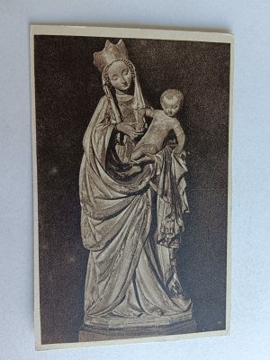 POSTCARD WARSAW MUSEUM GOTHIC SCULPTURE