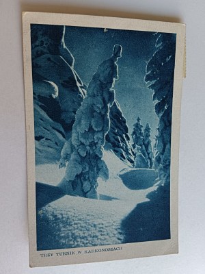 POSTCARD KARKONOSZE TRZY TURNIE, KARPACZ, FOT STRUMIŃSKI