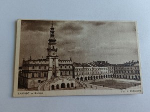POSTCARD ZAMOSC TOWN HALL