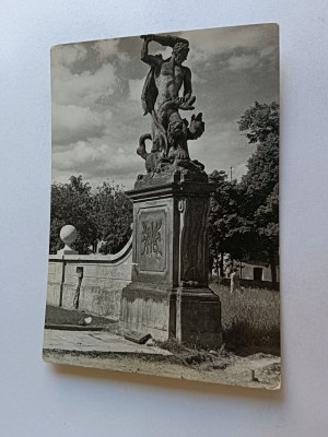 POSTCARD PRL BIAŁYSTOK SCULPTURE HERCULES KILLING HYDRA