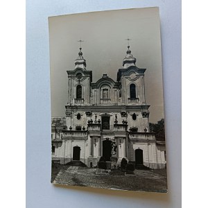 POCZTÓWKA PRL DUKLA FASADA KOŚCIOŁA BERNARDYNÓW