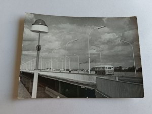 POSTCARD PRL WARSAW TRASA MOSTOWA