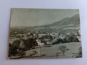 POSTCARD PRL USTROŃ GENERAL VIEW