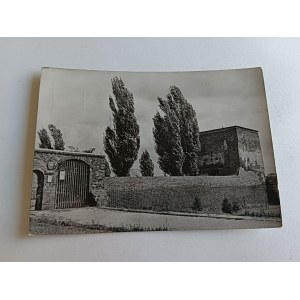 POCZTÓWKA PRL ŁĘCZYCA FRAGMENT ZAMKU, MAŁY NAKŁAD