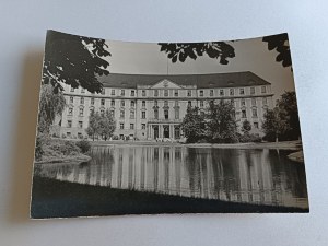 POSTCARD PRL POZNAŃ BUILDING OF THE DIRECTORATE OF RAILWAYS