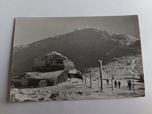 POSTCARD PRL KARKONOSZE SHELTER POD ŚNIEŻKĄ