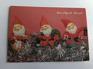 POSTCARD PRL CHRISTMAS TREE ST NICOLAS, FOT GERDUS
