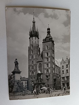 POSTCARD PRL KRAKOW MARIACKI CHURCH