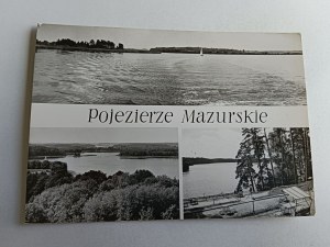 POSTCARD PRL MAZURIAN LAKE JAGODNE, KISJANO AND NIDZKIE LAKES
