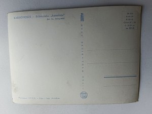 POSTCARD PRL KARKONOSZE SHELTER SAMOTNIA
