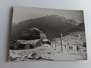 POSTCARD PRL KARKONOSZE SHELTER POD ŚNIEŻKĄ