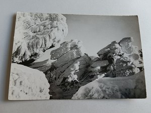 POSTCARD PRL KARKONOSZE SZRENICA GROUP OF ROCKS KOŃSKIE ŁBY