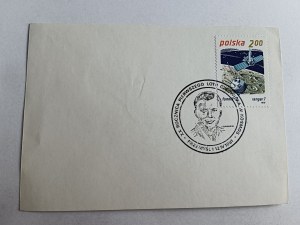 POSTCARD POSTCARD THINK, SPACE, MOON STAMP