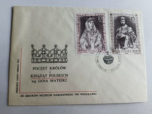 ENVELOPE POCZET KRÓLÓW I KSIĄŻĄT POLSKICH JAN MATEJKO, STAMP, STAMP