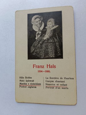 CARD PAINTING FRANZ HALS MOTHER WITH CHILD