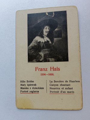CARD PAINTING FRANZ HALS PORTRAIT OF A SAILOR