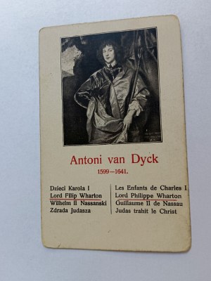 CARD PAINTING ANTONI VAN DYCK LOD PHILIP WHARTON