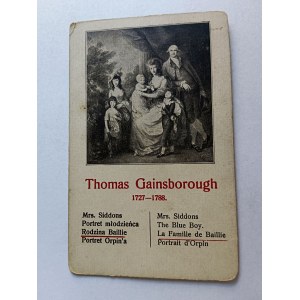 KARTA MALARSTWO THOMAS GAINSBOROUGH RODZINA BAILLIE