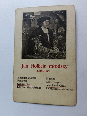 CARD PAINTING JAN HOLBEIN YOUNGER MERCHANT GISHA