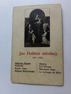 CARD PAINTING JAN HOLBEIN THE YOUNGER MEYER'S MADONNA