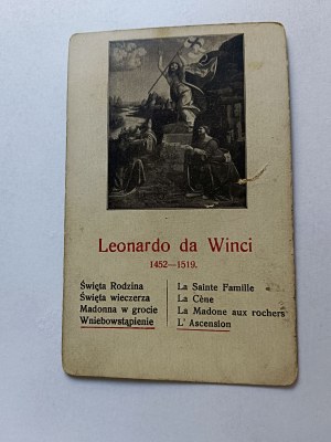 CARD PAINTING LEONARDO DA VINCI ASCENSION