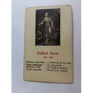 KARTA MALARSTWO RAFFAEL SANTI ŚWIĘTA MAŁGORZATA