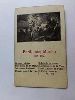 CARD PAINTING BARTHOLOMEW MURILLO LADDER JAKÓBA
