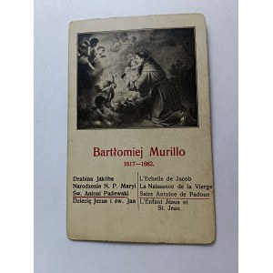 KARTA MALARSTWO BARTŁOMIEJ MURILLO ŚWIĘTY ANTONI PADEWSKI