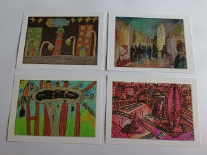 SET OF 9 POSTCARDS RZESZOW THROUGH THE EYES OF THE YOUNG, RZESZOW YOUTH COUNCIL