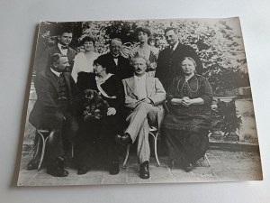 PHOTO REPRODUCTION, GROUP OF PEOPLE, STAMP STANISLAW CHMIEL MAGISTER ART, KRAKOW