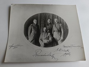 PHOTO REPRODUCTION, SOLDIERS ROZWADOWSKI ZALEWSKI, STAMP STANISLAW CHMIEL MAGISTER ART, KRAKOW