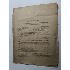 SPROSTOWANIE WYJAŚNIENIE LWÓW DYREKCJA TOWARZYSTWA WZAJEMNYCH UBEZPIECZEŃ, PODHAJECKA, DR ZYGMUNT LILIENFELD 1891 R