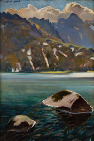 Rafał Malczewski (1892 Kraków - 1965 Montreal), View of the Morskie Oko Lake