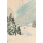 Friedrich Iwan (1889 Kamienna Góra - 1967 Wangen), Winter view from the Giant Mountains