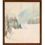 Friedrich Iwan (1889 Kamienna Góra - 1967 Wangen), Winter view from the Giant Mountains