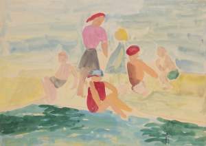 Monika Piwowarska (1914 Orenburg, Russia - 2006 Warsaw), Beachgoers