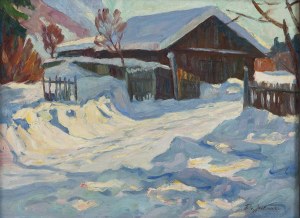 Franz von Jackowski (1885 Nadziejewo - 1974 Amtzell), Cottage in winter