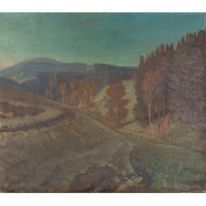 Autor nierozpoznany, I poł. XX w., Pejzaż górski, 1926