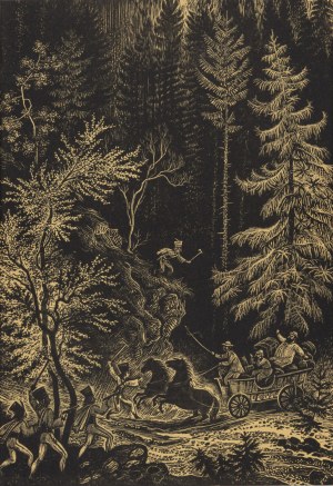 Zofia Fijałkowska (1909 Warsaw - 1989 ), Harnasie (Robbers' attack), 1951