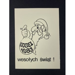 Pocztówka, Nobel, 1983, Boże Narodzenie