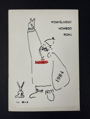 Postcard, Happy New Year, 1984