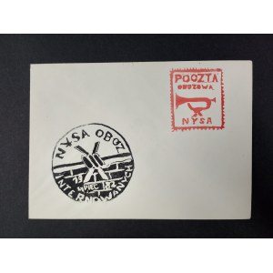 Enveloppe, Nysa, camp d'internement, 19 juillet 1982, bureau de poste du camp