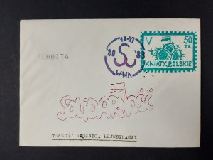 Envelope, Third Anniversary of Registration, Warsaw, Kwiaty Polskie, 1983